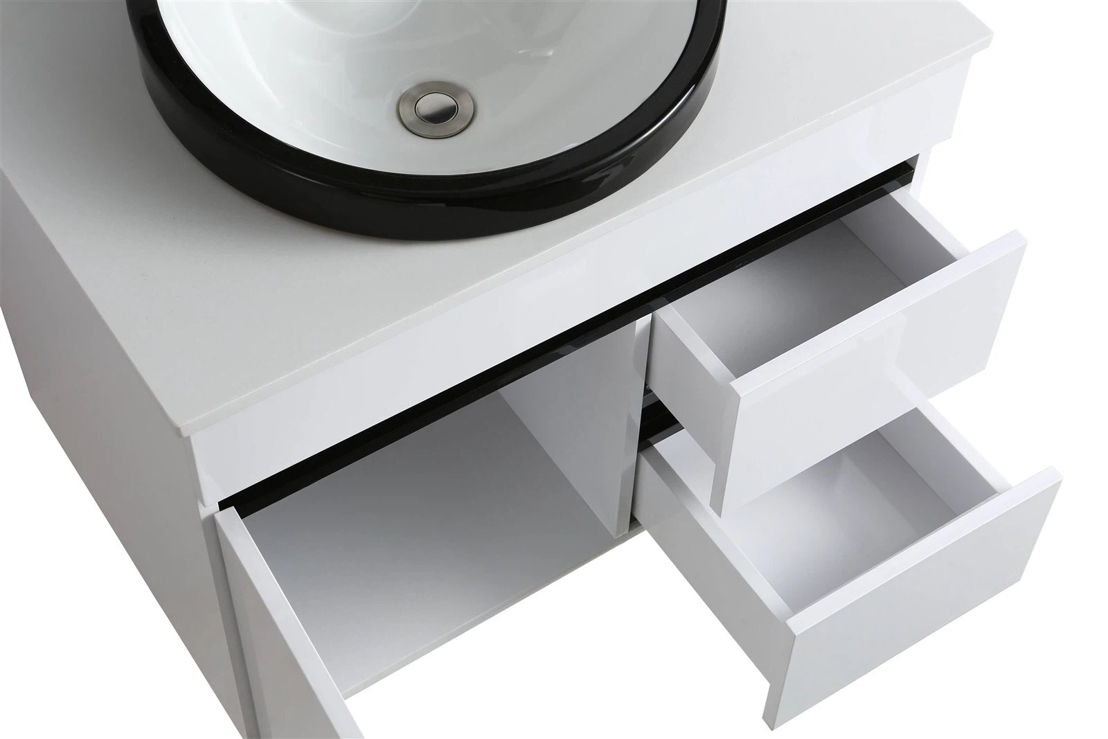 Modern White PVC bathroom cabinet drawers Modern White PVC bathroom cabinet drawers