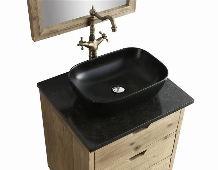Rustic Solid Wood Vanity basin